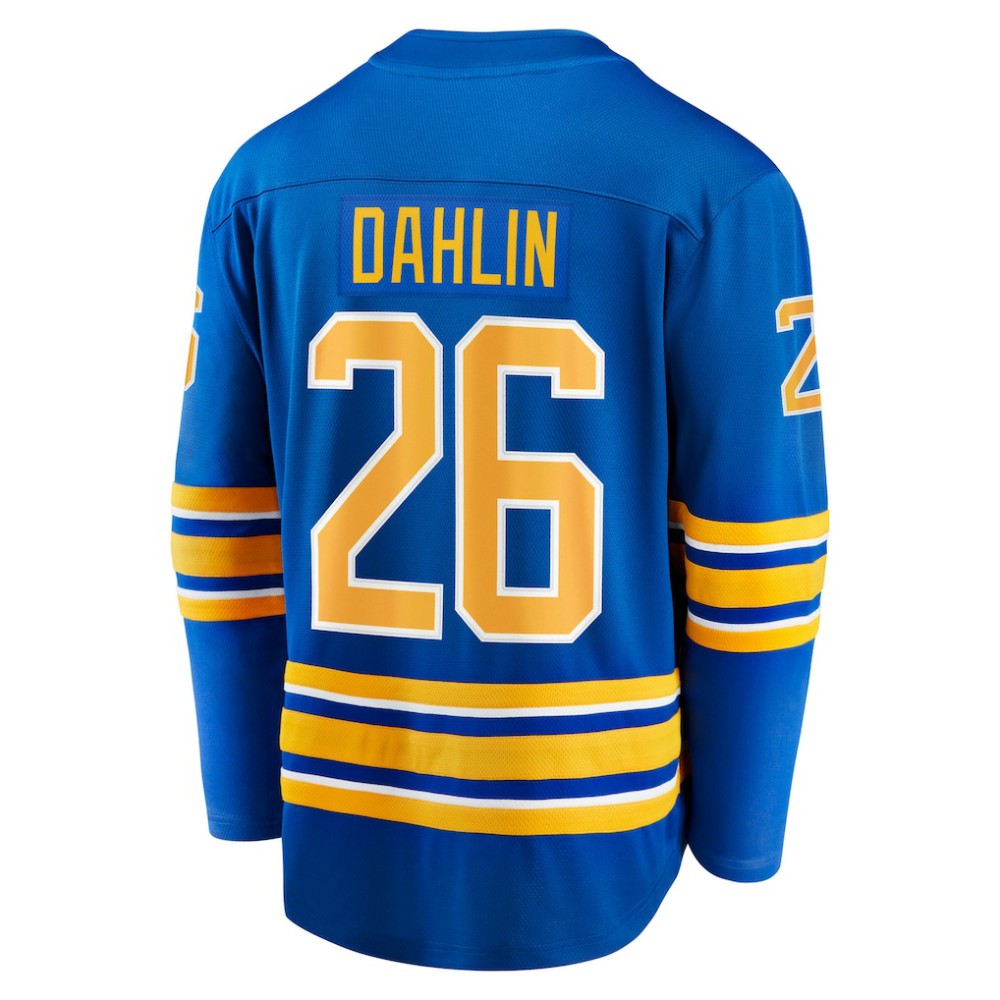 NHL Rasmus Dahlin Buffalo Sabres Fanatics Home Captain Patch Breakaway Jersey