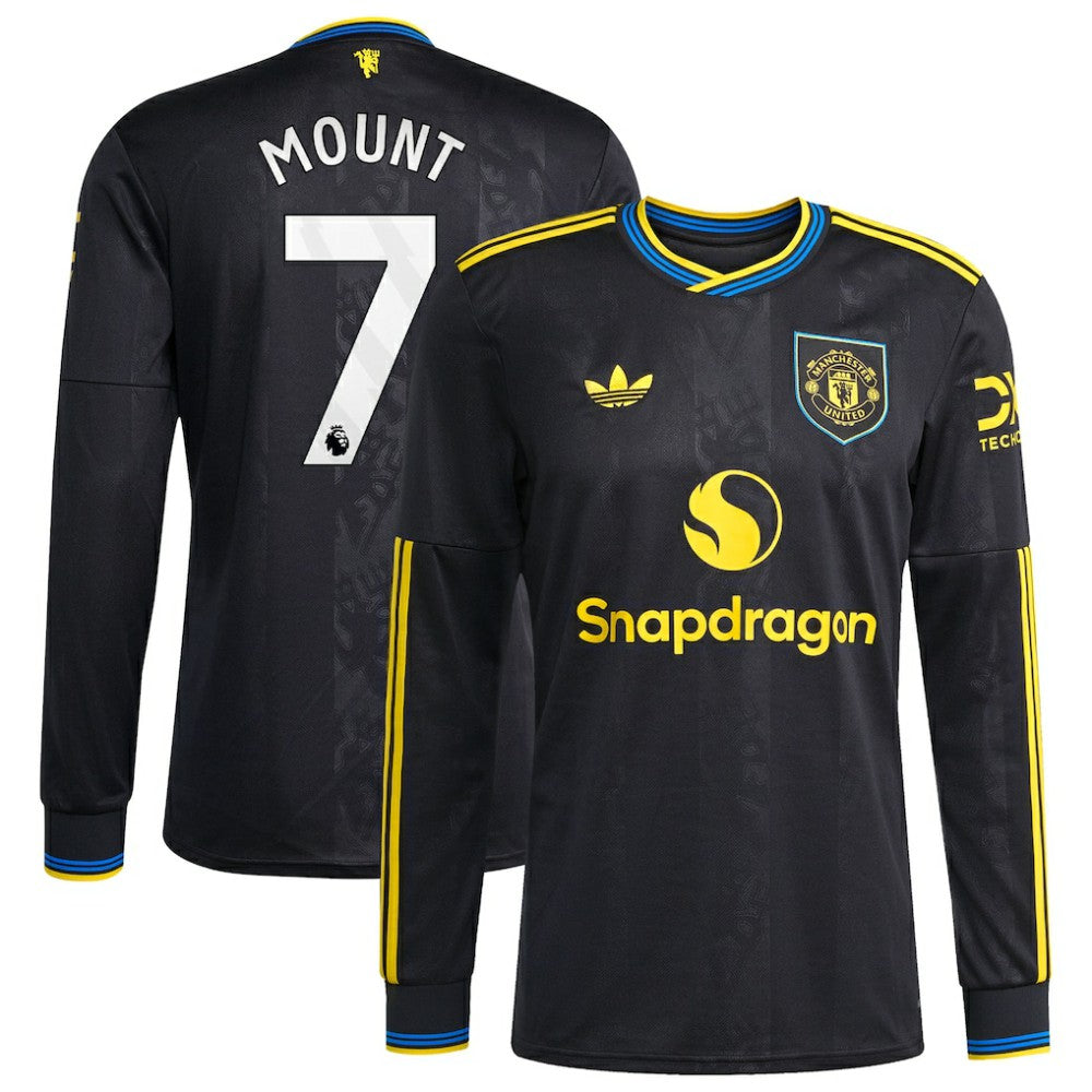 Mason Mount Manchester United 2025/26 Third Replica Long Sleeve Player Jersey