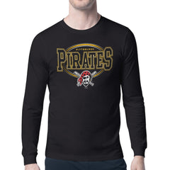 Black Pittsburgh Pirates Starter Team Track Graphic Long Sleeve T-Shirt