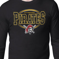 Black Pittsburgh Pirates Starter Team Track Graphic Long Sleeve T-Shirt