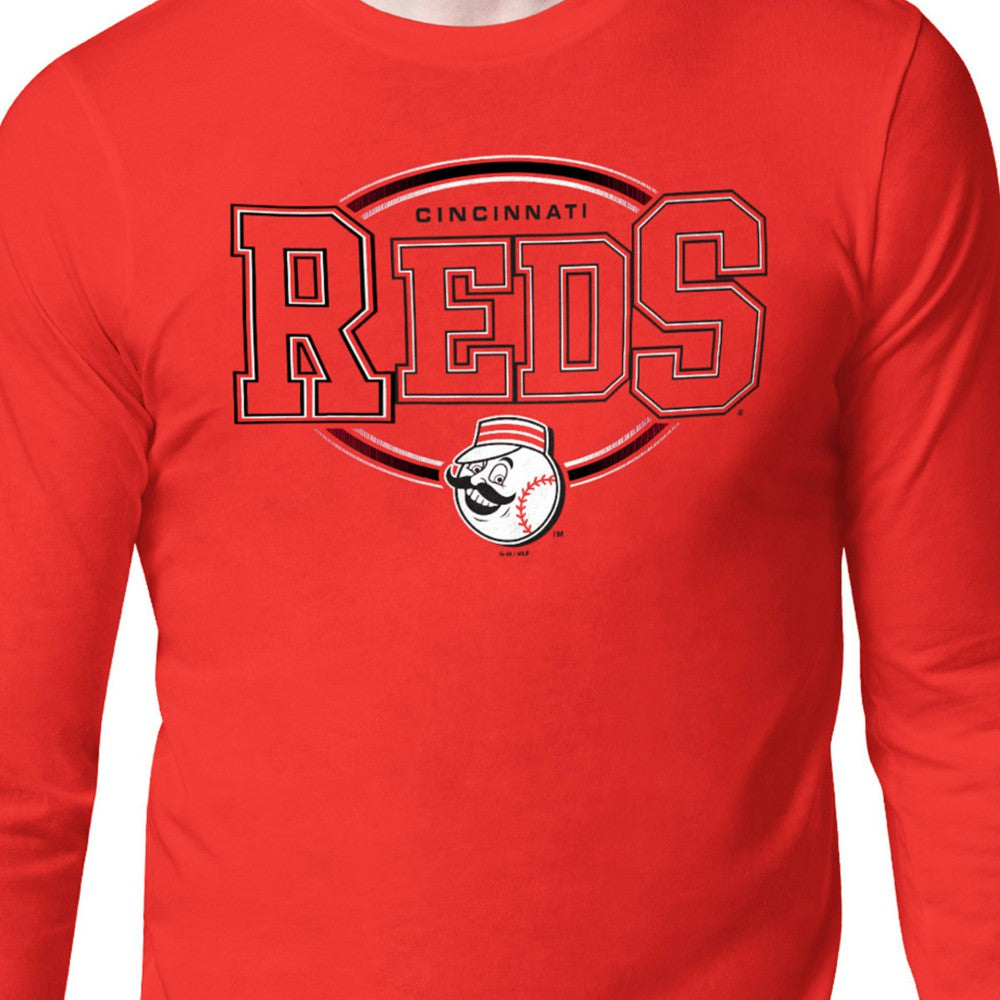 Red Cincinnati Reds Starter Team Track Graphic Long Sleeve T-Shirt