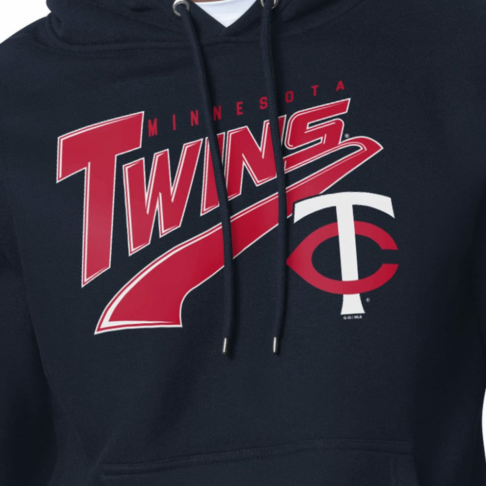 Navy Minnesota Twins Starter Modern Tailsweep Fleece Tri-Blend Pullover Hoodie