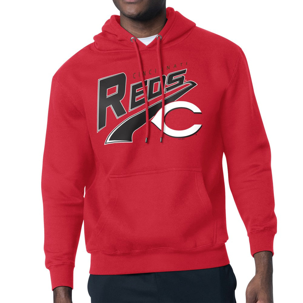Red Cincinnati Reds Starter Modern Tailsweep Fleece Tri-Blend Pullover Hoodie