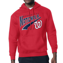 Red Washington Nationals Starter Modern Tailsweep Fleece Tri-Blend Pullover Hoodie