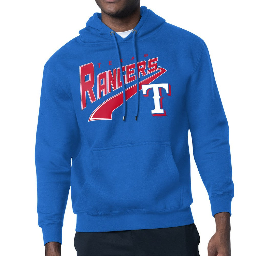 Royal Texas Rangers Starter Modern Tailsweep Fleece Tri-Blend Pullover Hoodie