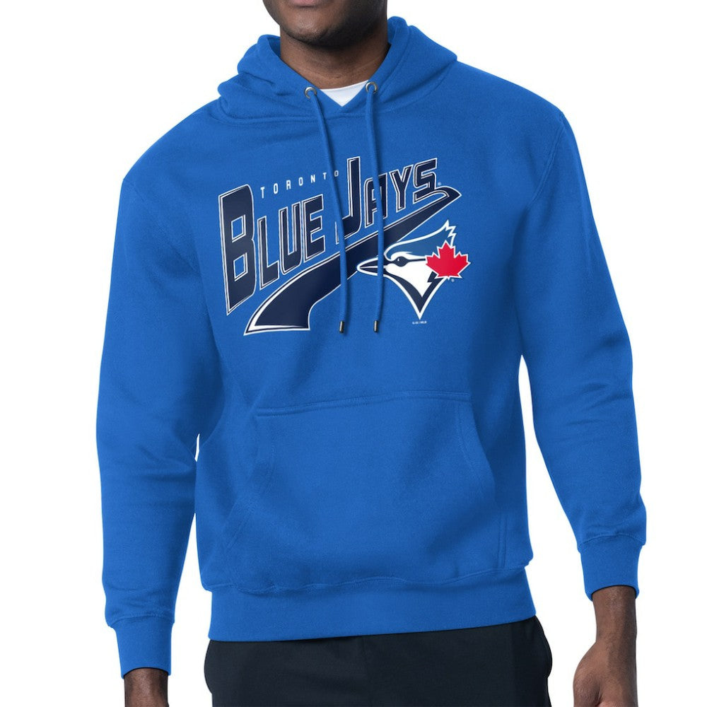 Royal Toronto Blue Jays Starter Modern Tailsweep Fleece Tri-Blend Pullover Hoodie