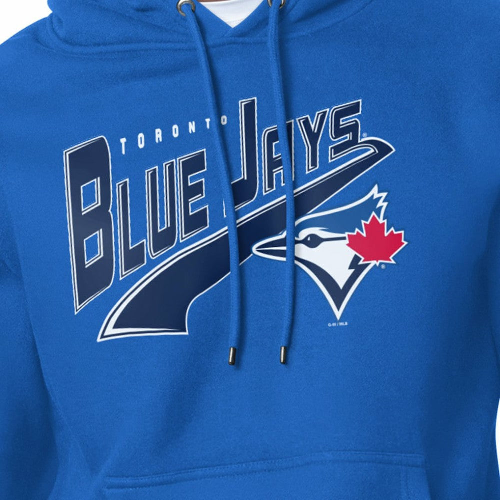 Royal Toronto Blue Jays Starter Modern Tailsweep Fleece Tri-Blend Pullover Hoodie