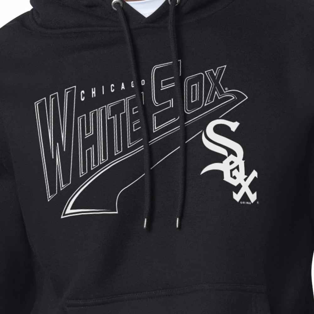 Black Chicago White Sox Starter Modern Tailsweep Fleece Tri-Blend Pullover Hoodie