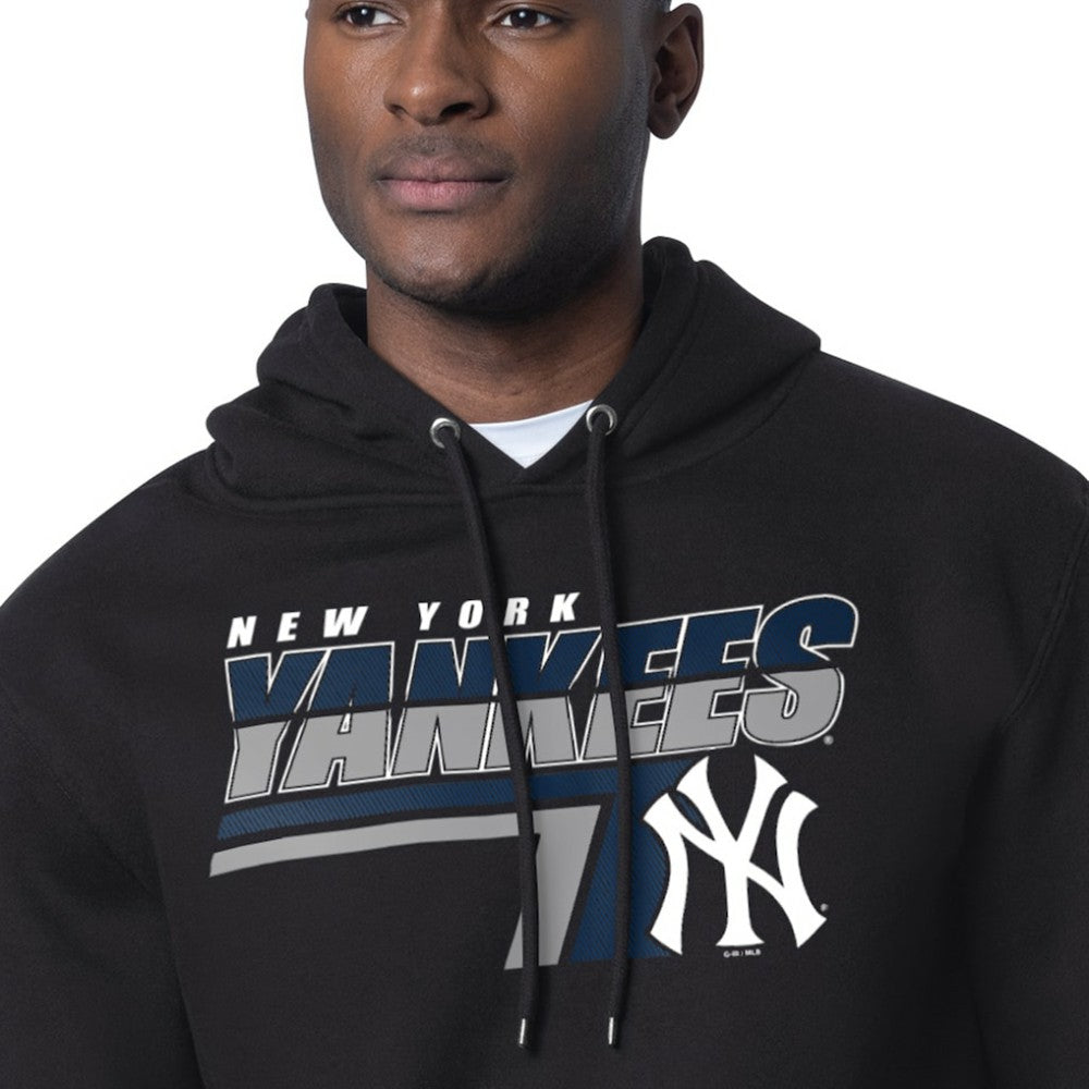 Black New York Yankees Starter Logo Push Graphic Hoodie