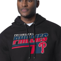 Black Philadelphia Phillies Starter Logo Push Graphic Hoodie