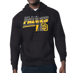 Black San Diego Padres Starter Logo Push Graphic Hoodie