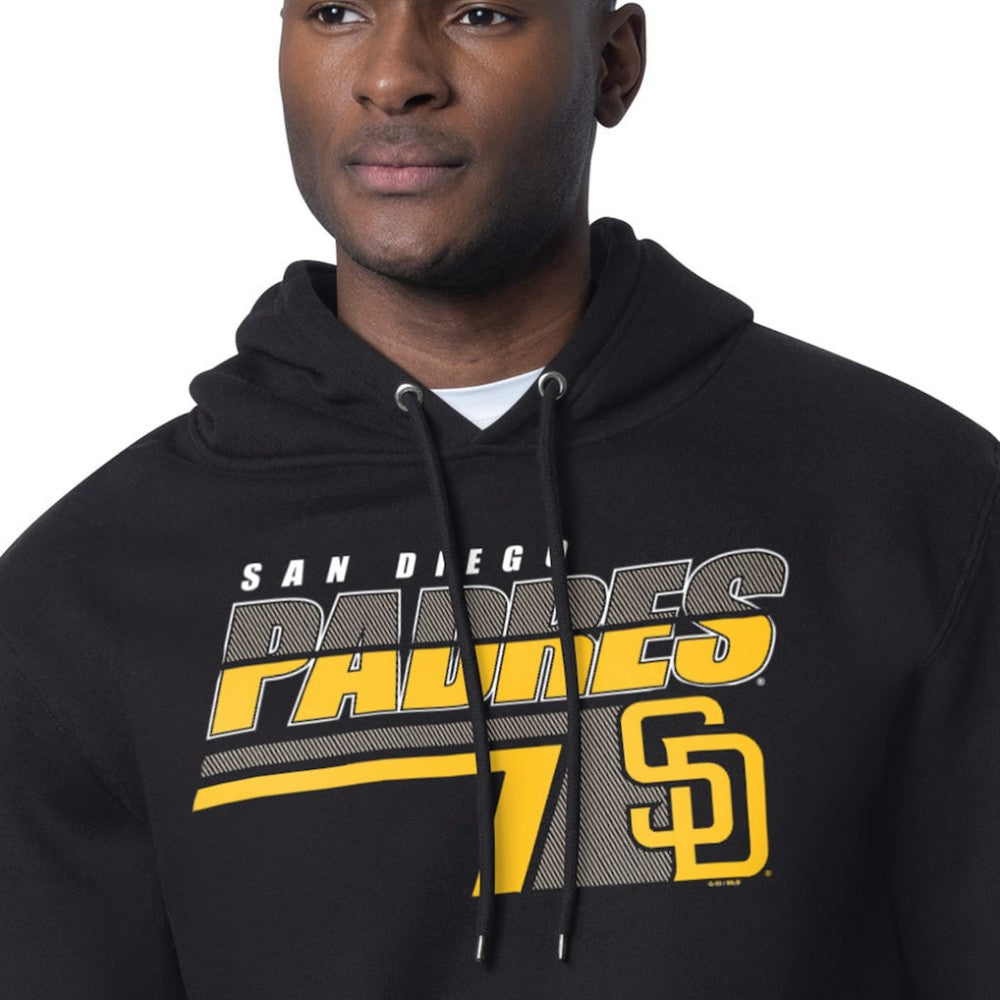 Black San Diego Padres Starter Logo Push Graphic Hoodie