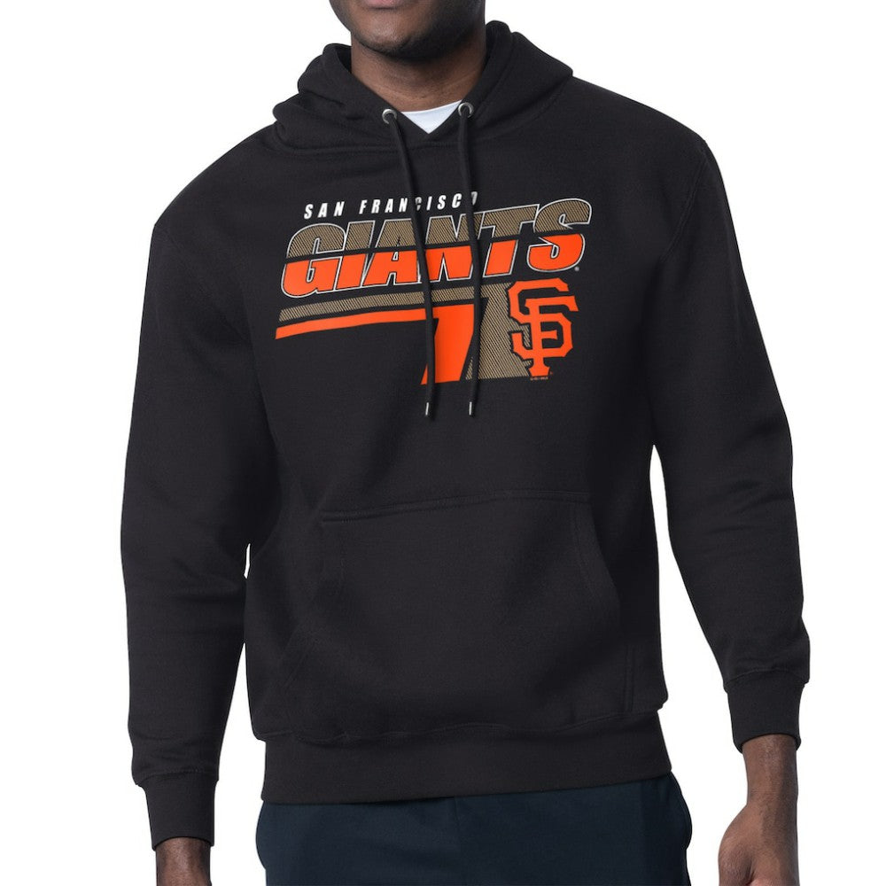 Black San Francisco Giants Starter Logo Push Graphic Hoodie