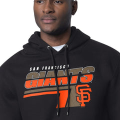 Black San Francisco Giants Starter Logo Push Graphic Hoodie