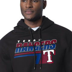 Black Texas Rangers Starter Logo Push Graphic Hoodie