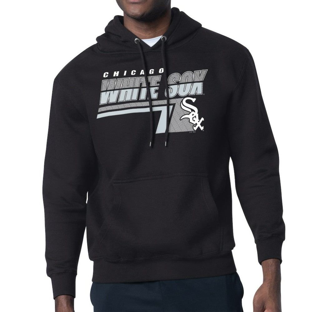 Black Chicago White Sox Starter Logo Push Graphic Hoodie
