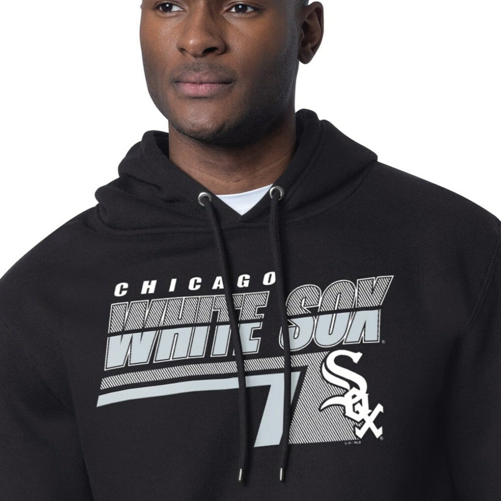 Black Chicago White Sox Starter Logo Push Graphic Hoodie