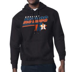 Black Houston Astros Starter Logo Push Graphic Hoodie