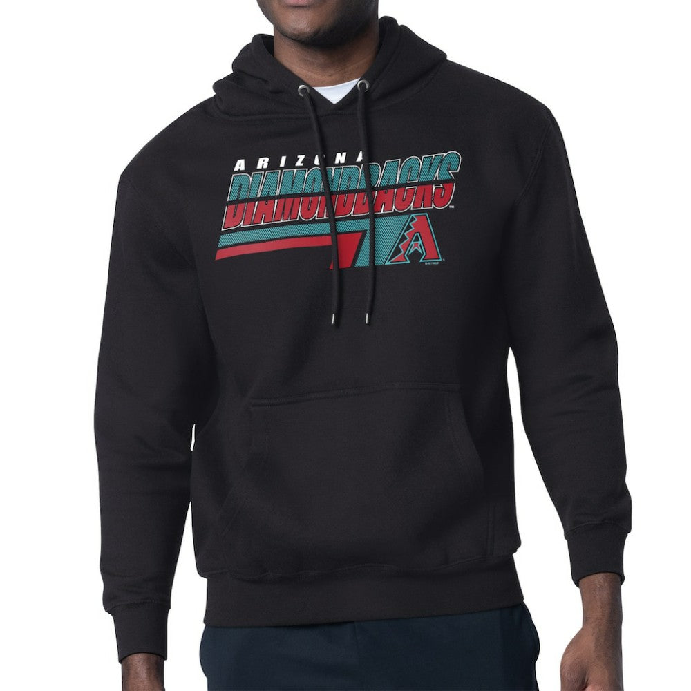 Black Arizona Diamondbacks Starter Logo Push Graphic Hoodie