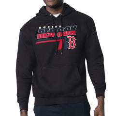 Black Boston Red Sox Starter Logo Push Graphic Hoodie