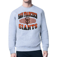 Heather Gray San Francisco Giants Starter Team Grit Graphic Fleece Pullover Sweatshirt