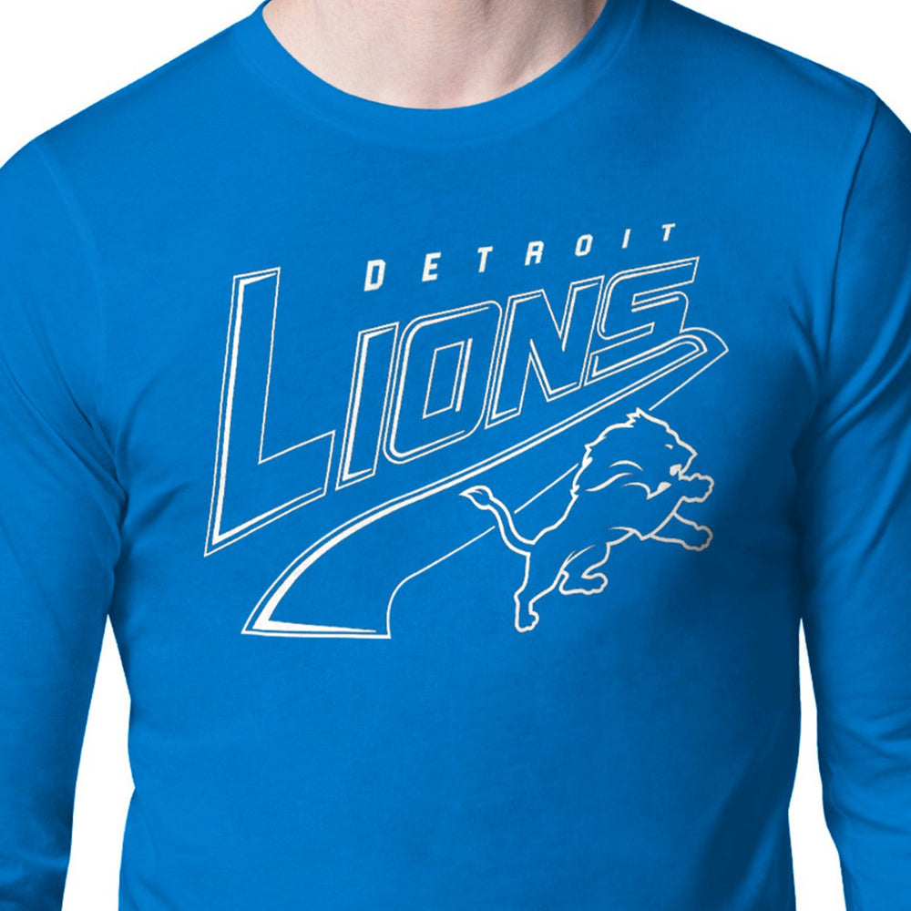 Starter Modern Tailsweep Graphic Long Sleeve T-Shirt - Detroit Lions T-shirts