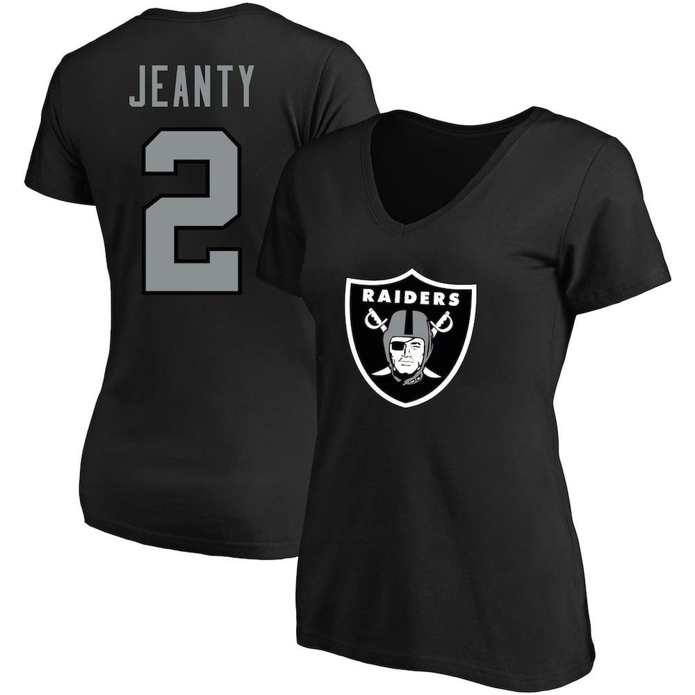 Ashton Jeanty  Women's Plus Size Name & Number T-Shirt - Las Vegas Raiders T-shirts