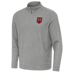 Antigua 50th Season Subtle Quarter-Zip Sweatshirt - Tampa Bay Buccaneers Sweatshirts