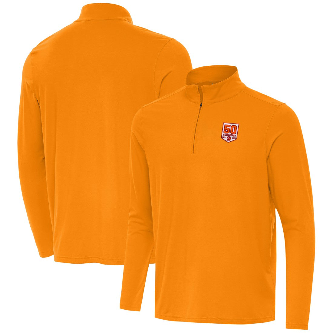 Antigua 50th Season Intent Quarter-Zip Sweatshirt - Tampa Bay Buccaneers Sweatshirts