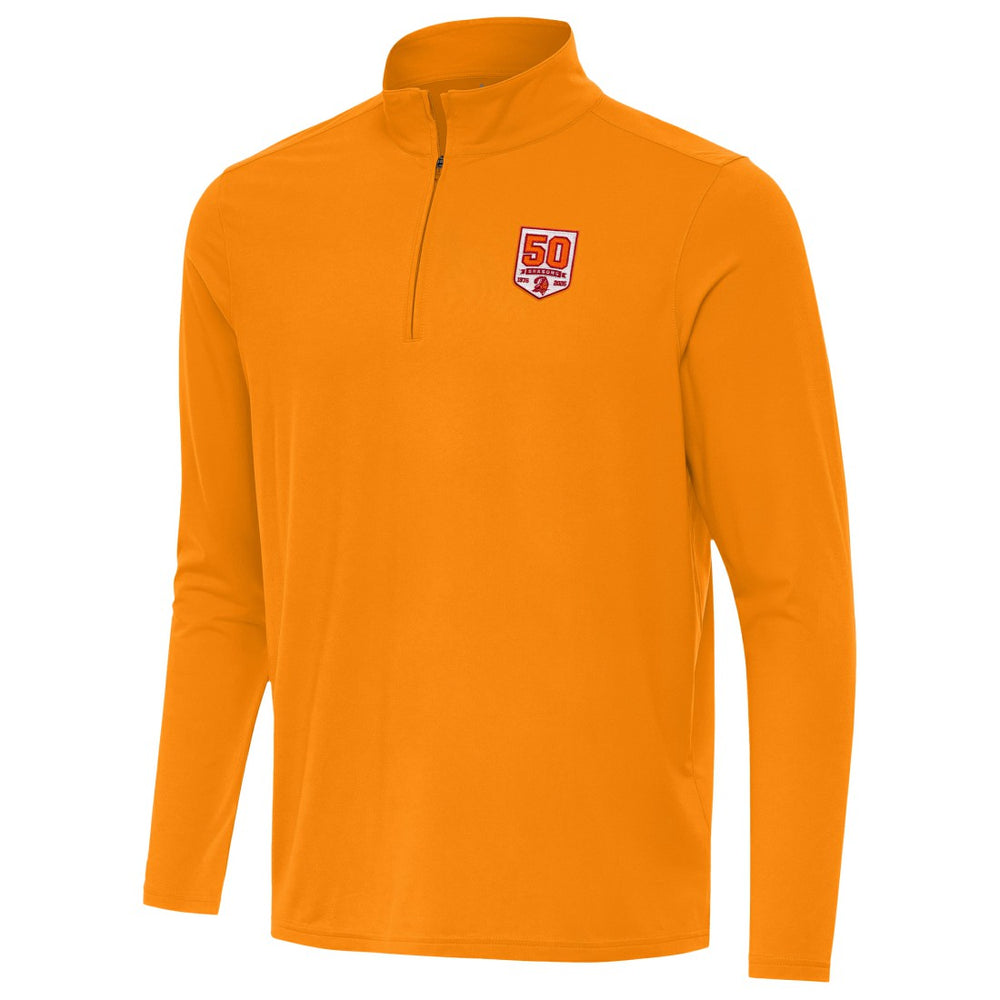 Antigua 50th Season Intent Quarter-Zip Sweatshirt - Tampa Bay Buccaneers Sweatshirts