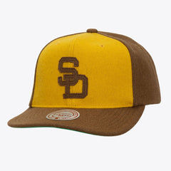 Gold San Diego Padres Unisex Vintage Fit Melton Wool Adjustable Hat
