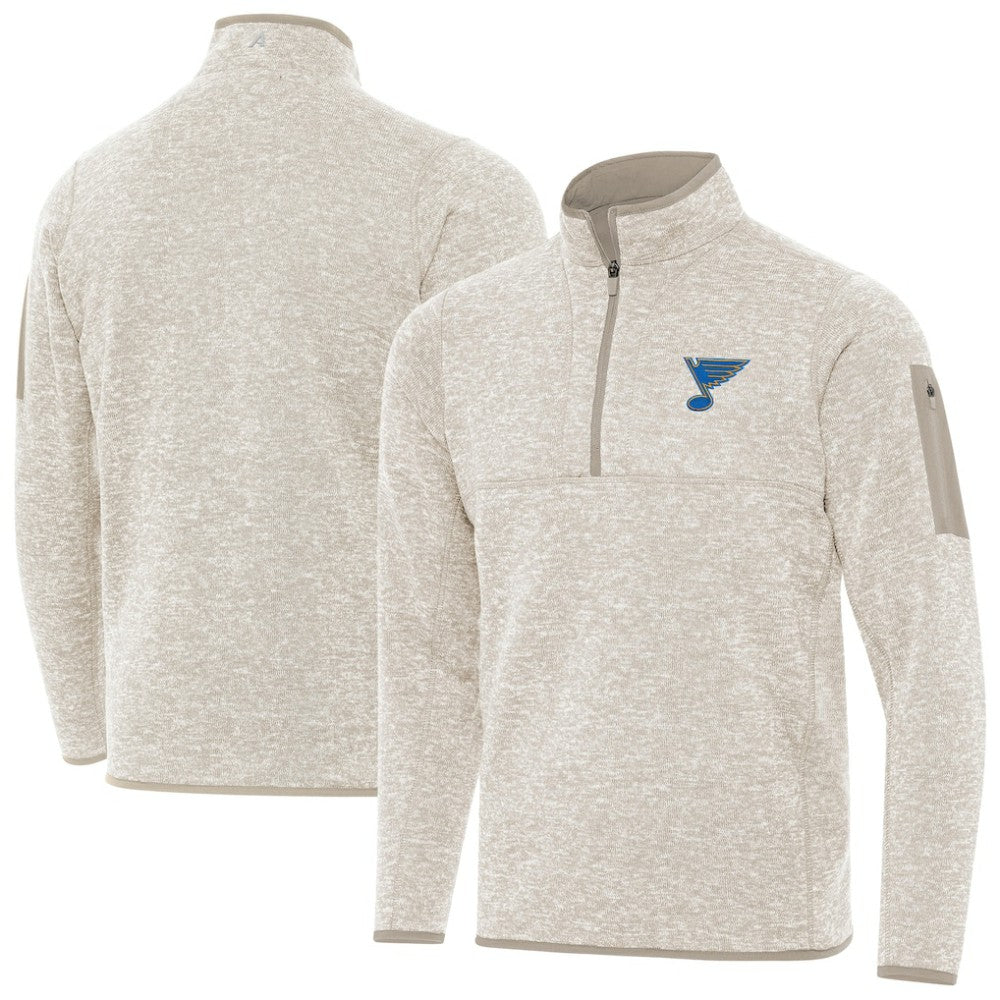 NHL St. Louis Blues Antigua Fortune Quarter-Zip Pullover Jacket