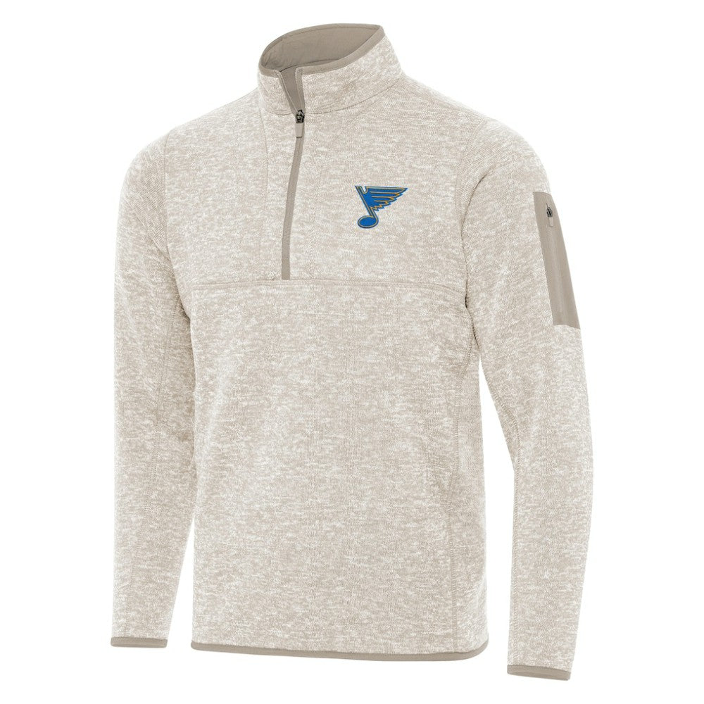 NHL St. Louis Blues Antigua Fortune Quarter-Zip Pullover Jacket