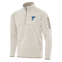 NHL St. Louis Blues Antigua Fortune Quarter-Zip Pullover Jacket