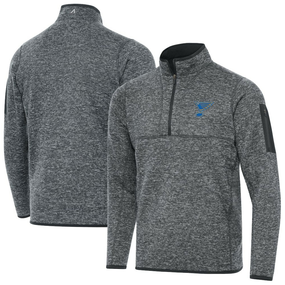 NHL St. Louis Blues Antigua Fortune Quarter-Zip Pullover Jacket