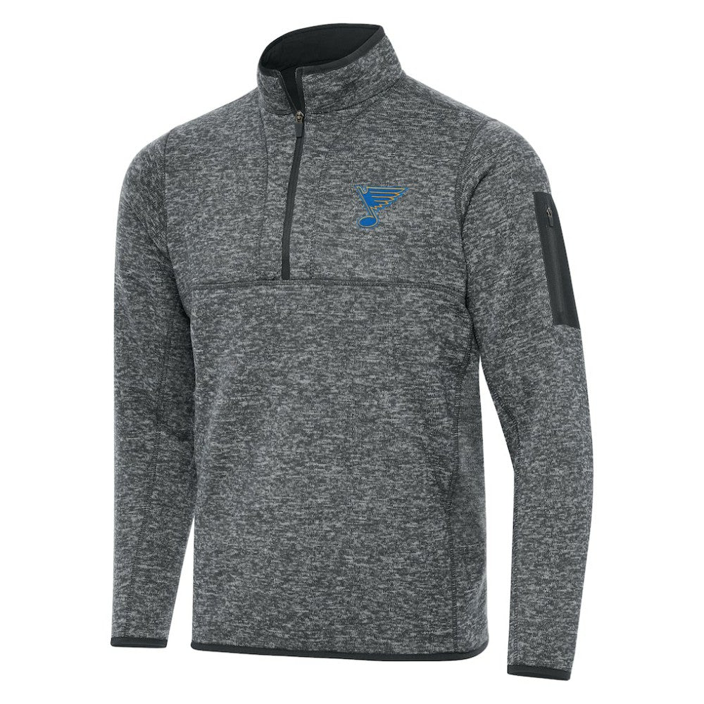 NHL St. Louis Blues Antigua Fortune Quarter-Zip Pullover Jacket
