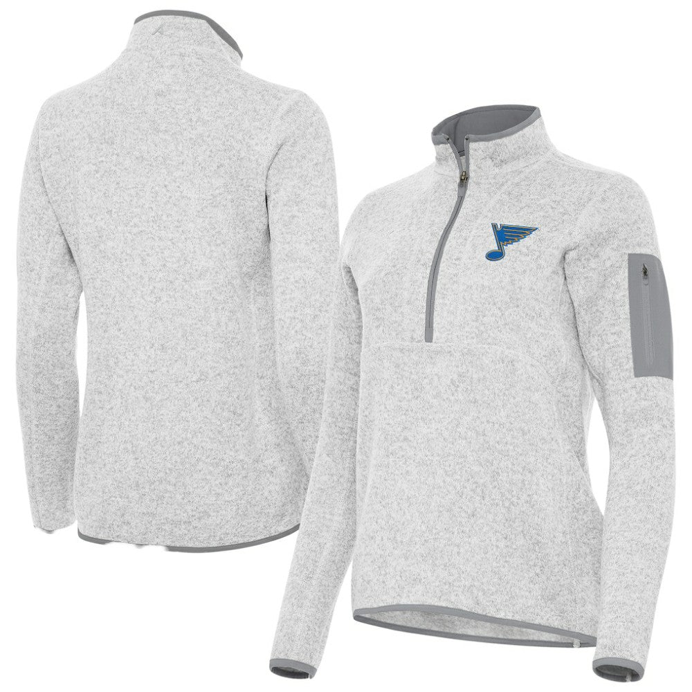 NHL St. Louis Blues Antigua Women's Fortune Half-Zip Pullover