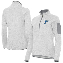 NHL St. Louis Blues Antigua Women's Fortune Half-Zip Pullover