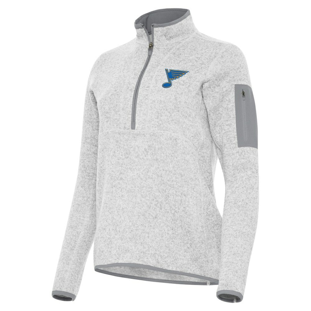 NHL St. Louis Blues Antigua Women's Fortune Half-Zip Pullover