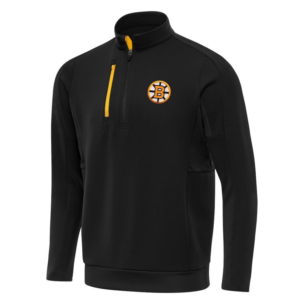 NHL Boston Bruins Antigua Generation Quarter-Zip Pullover Top