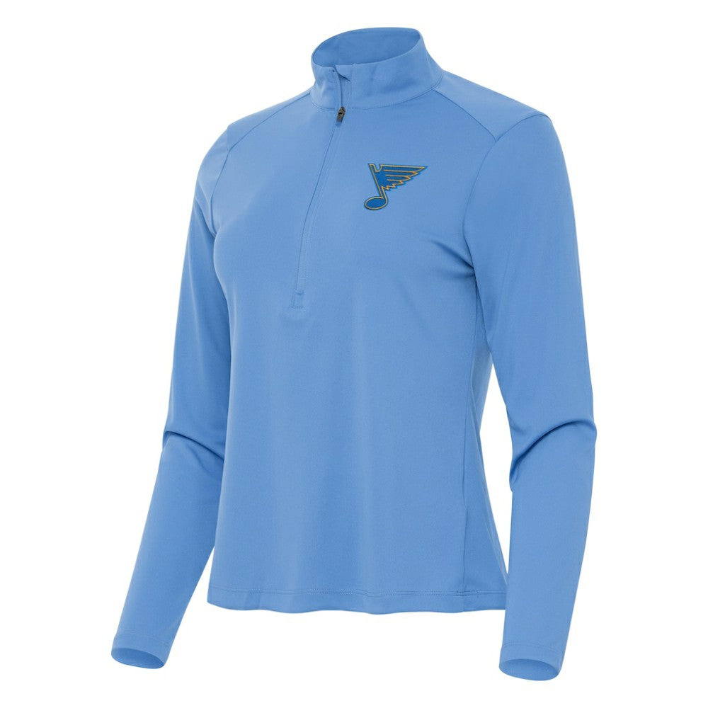 NHL St. Louis Blues Antigua Women's Tribute Half-Zip Pullover