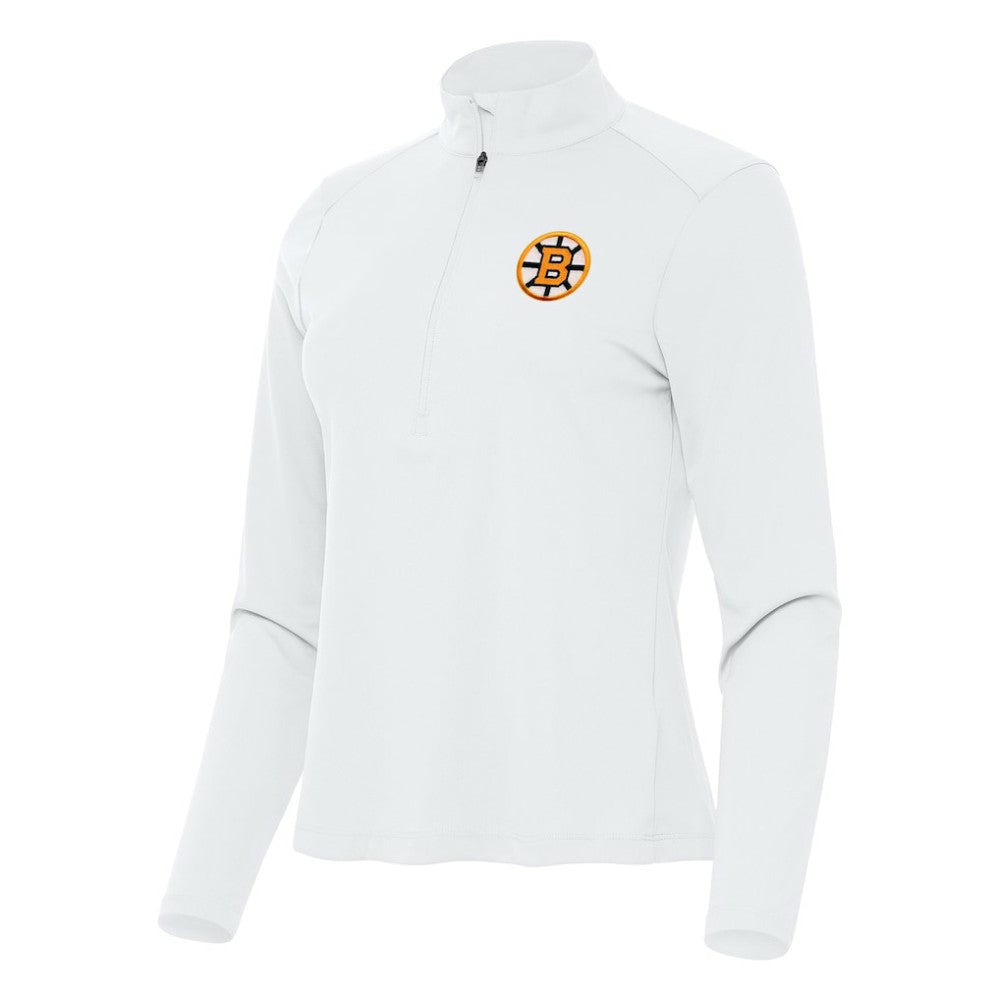 NHL Boston Bruins Antigua Women's Tribute Half-Zip Pullover