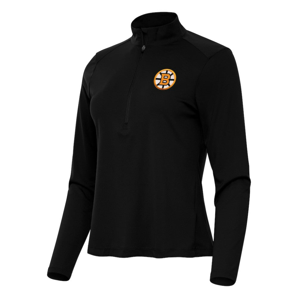 NHL Boston Bruins Antigua Women's Tribute Half-Zip Pullover