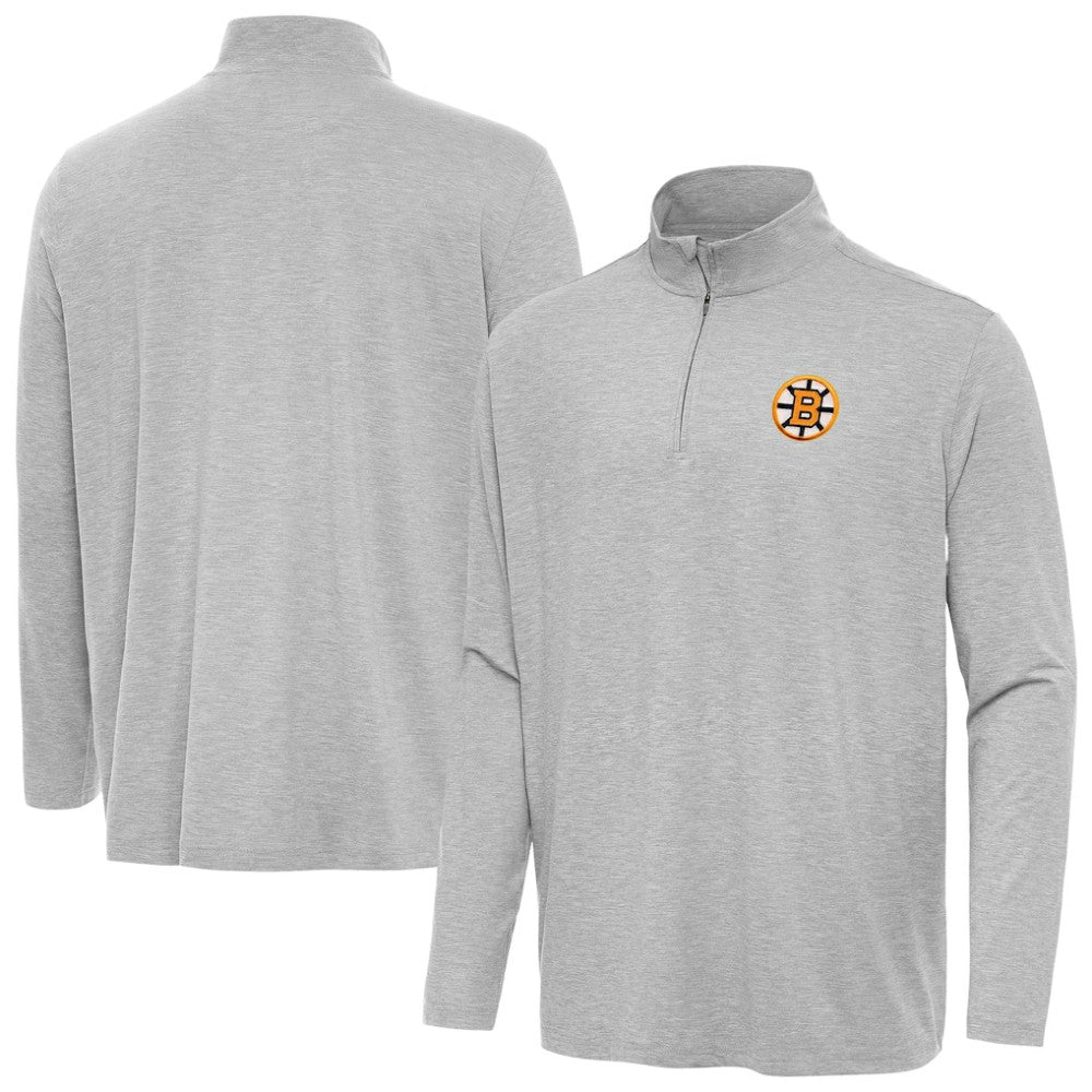 NHL Boston Bruins Antigua Hunk Lightweight Quarter-Zip Pullover