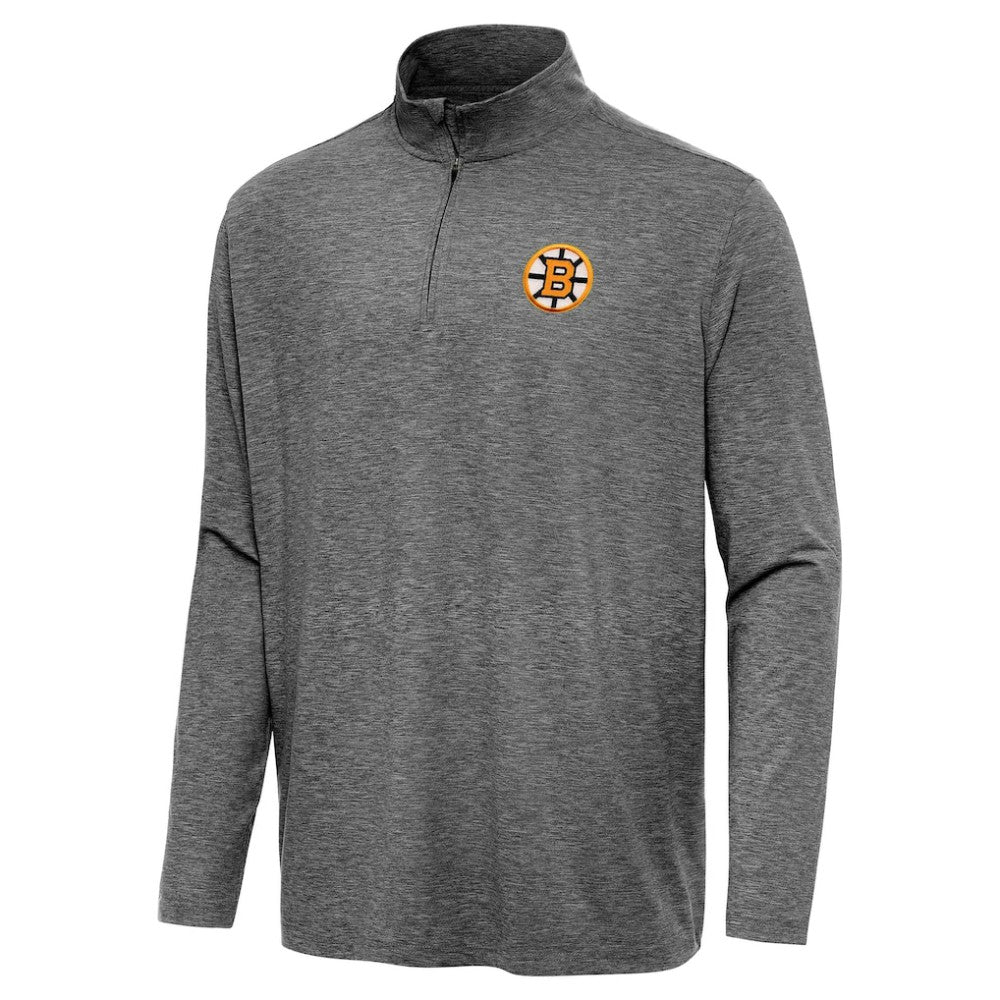 NHL Boston Bruins Antigua Hunk Lightweight Quarter-Zip Pullover