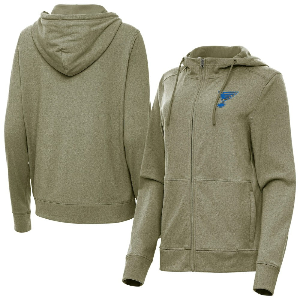 NHL St. Louis Blues Antigua Women's Seeker Full-Zip Hoodie