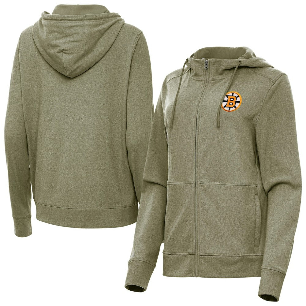 NHL Boston Bruins Antigua Women's Seeker Full-Zip Hoodie