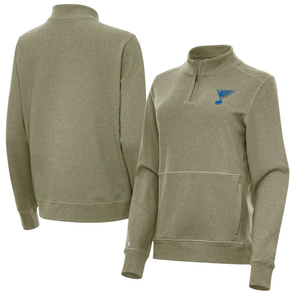NHL St. Louis Blues Antigua Women's Crush Quarter-Zip Pullover