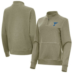 NHL St. Louis Blues Antigua Women's Crush Quarter-Zip Pullover