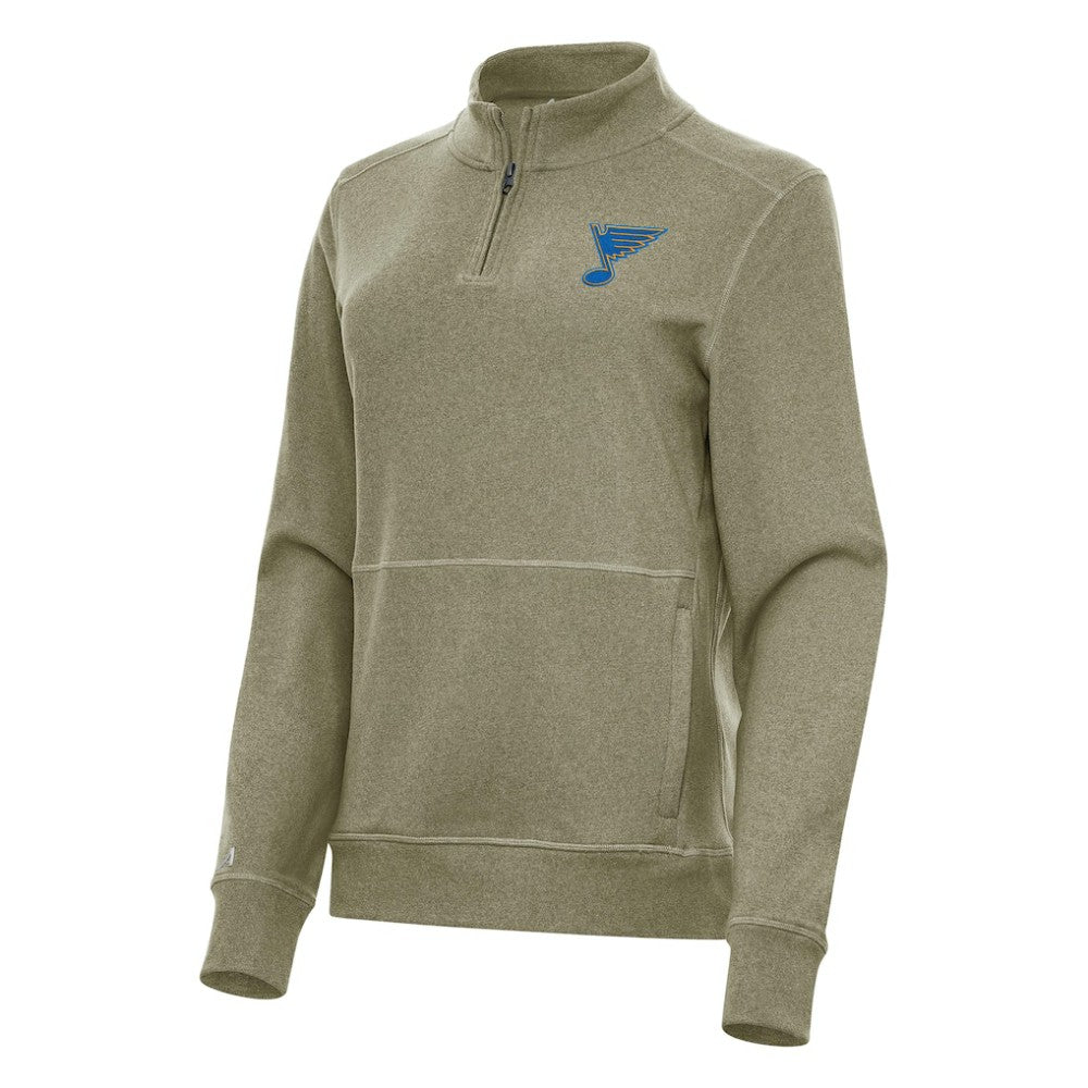 NHL St. Louis Blues Antigua Women's Crush Quarter-Zip Pullover